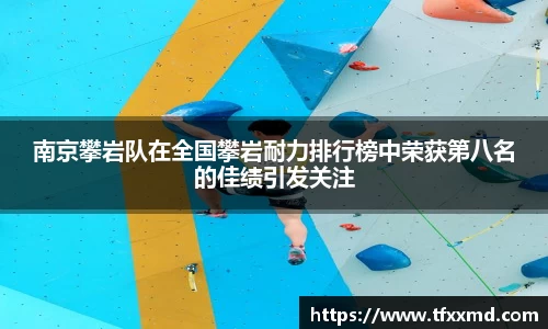 南京攀岩队在全国攀岩耐力排行榜中荣获第八名的佳绩引发关注